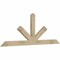 Ekena Millwork Saratoga Rough Sawn Timber Gable Bracket, Douglas Fir, 72"W x 27"H x 2"D x 4"F, 9/12 Pitch GBW072X27X0204SAR00RDF - alternate 5